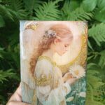 Obraz dekoracyjny „Dziewczyna z margaretką” w stylu vintage